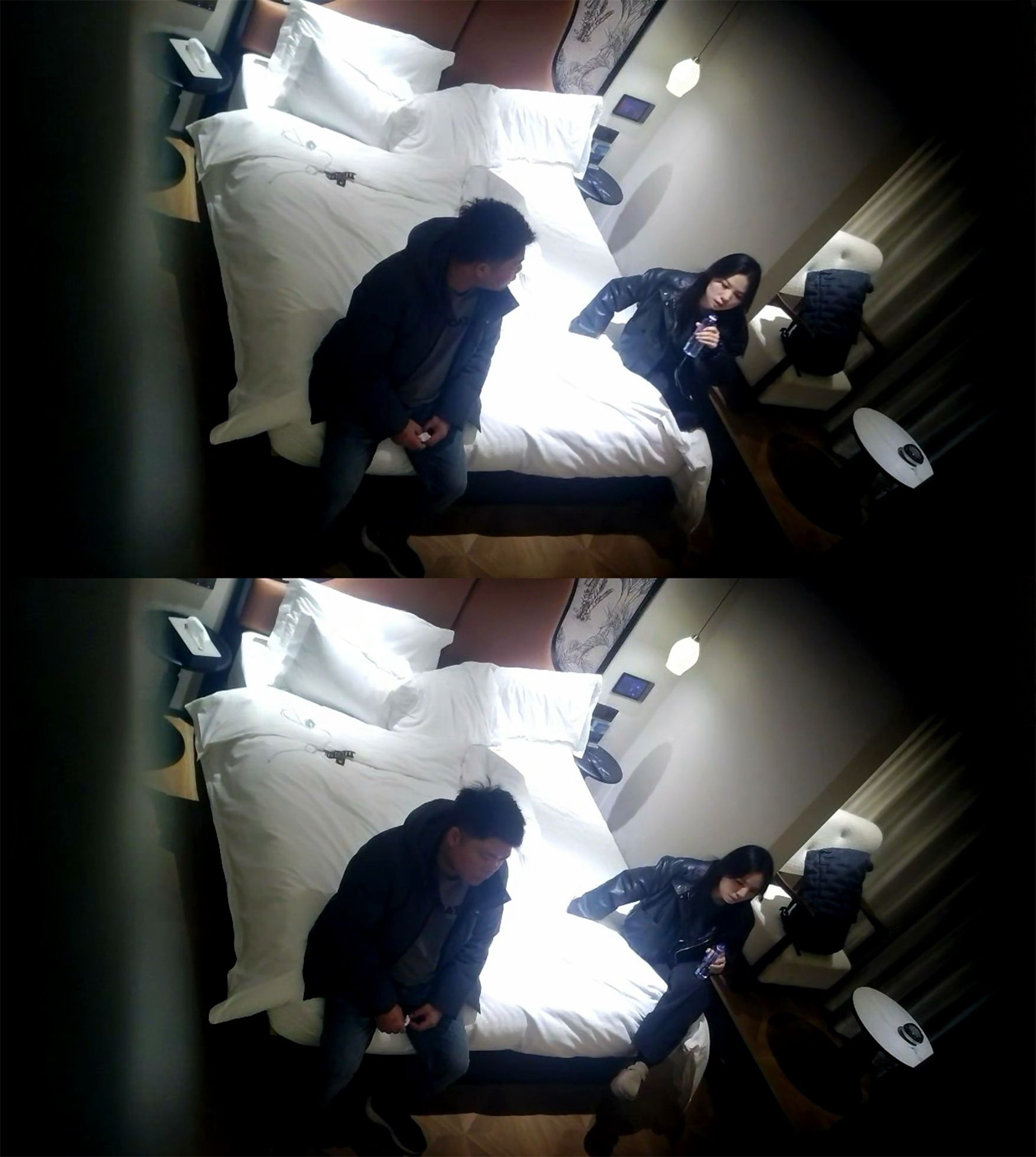 ✅酒店精品✅皮衣少妇和大哥外地出差开房操了三次✅